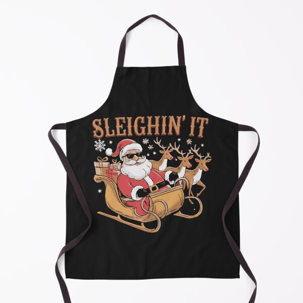 Item preview, "Sleighin' It Cool Santa Christmas T-Shirt & Holiday Gifts" designed and sold by KingznThingz.