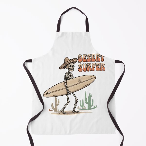 Item preview, Esqueleto de surfista del desierto rústico designed and sold by OldSchoolRetro.