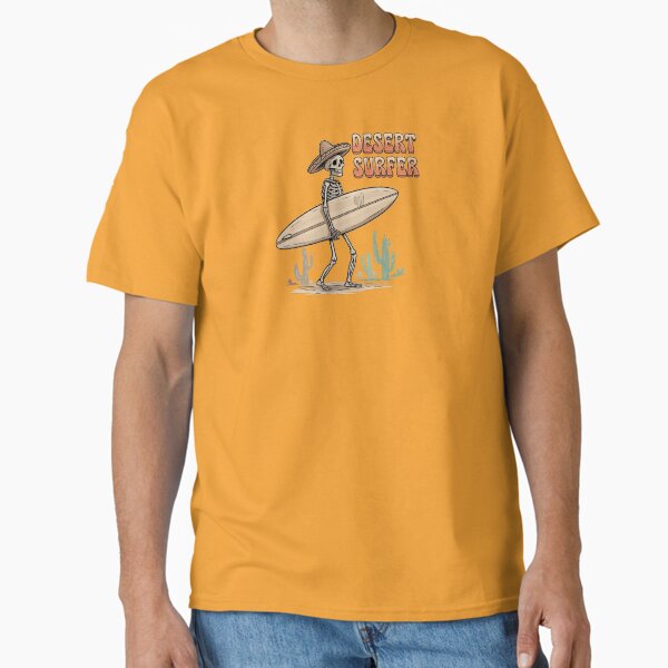 Item preview, Rustic Desert Surfer Skeleton designed and sold by OldSchoolRetro.