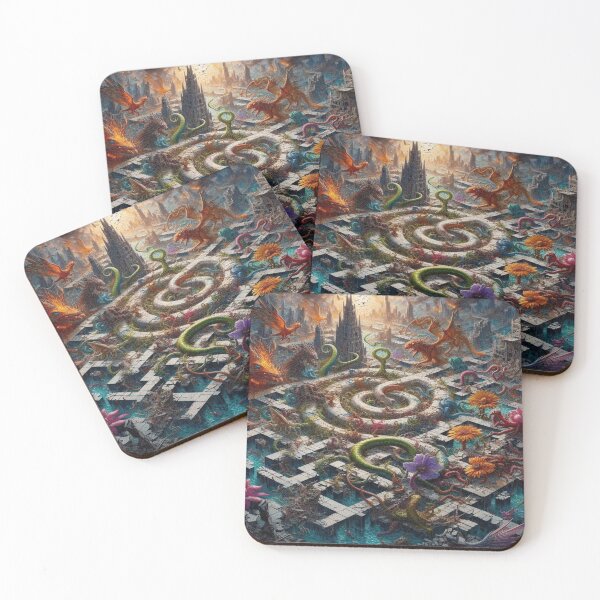 Item preview, Labyrinthine Bloom Havoc– Perfect Gift designed and sold by Imaginarium of Chaos falcon88 .