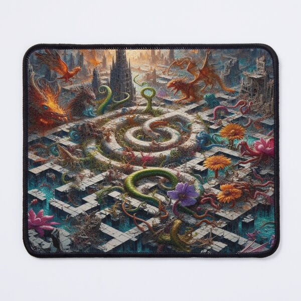 Item preview, Labyrinthine Bloom Havoc– Perfect Gift designed and sold by Imaginarium of Chaos falcon88 .