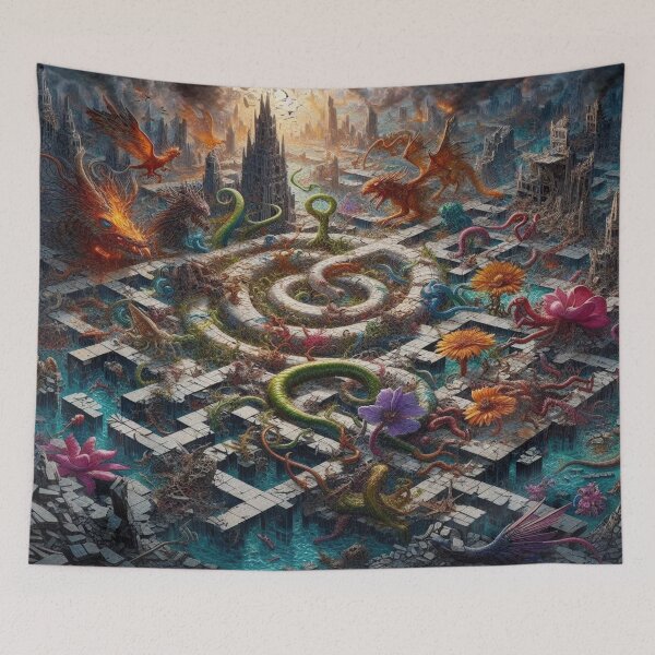 Artikelvorschau, Labyrinthine Bloom Havoc – Das perfekte Geschenk entworfen und verkauft von Imaginarium of Chaos falcon88 .