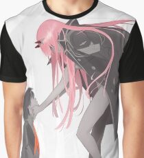 Liebling im franxx Hiro x Zero Two Grafik T-Shirt