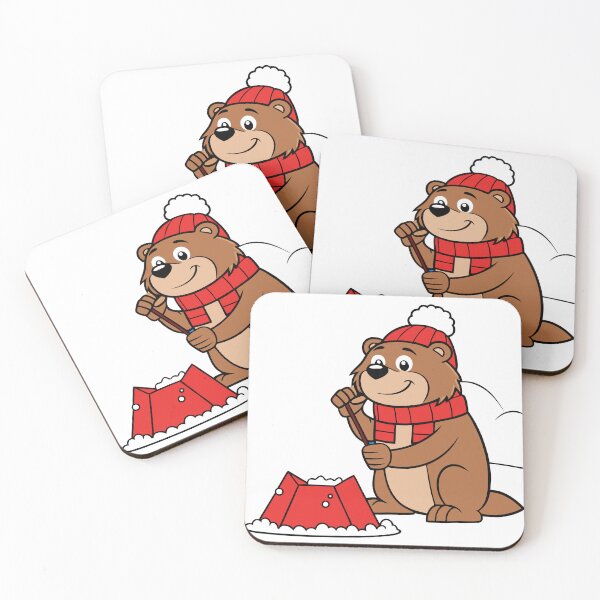 Item preview, Cheerful Beaver Building a Snowy Dam designed and sold by omerfdln34.