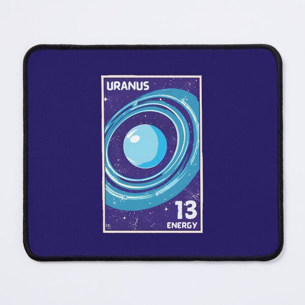 Item preview, Cosmic Planet Uranus Rings in Vast Blue Universe Astronaut Lover Galaxy designed and sold by FociCreate.