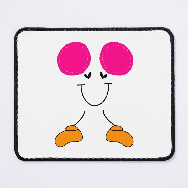 Item preview, cute character with pink ears designed and sold by giraffteee.