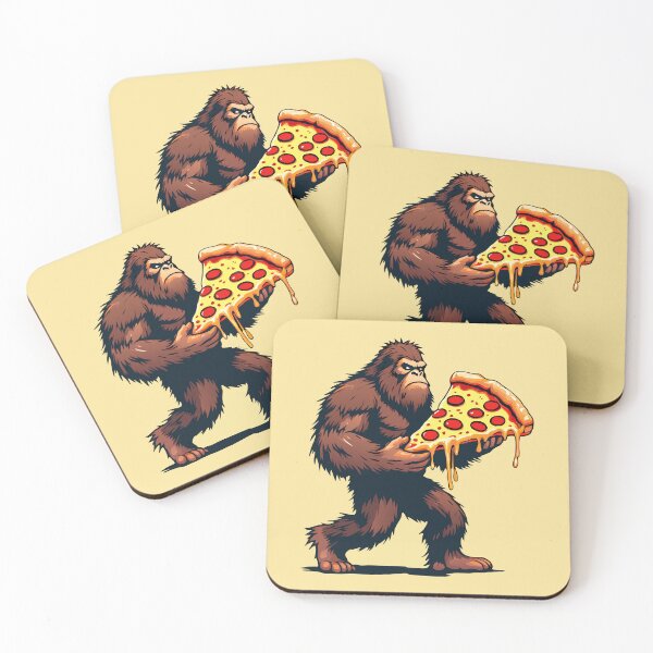 Item preview, Bigfoot Pizza Lover Vintage Sasquatch Men Women Yummy Pizza designed and sold by PurpleLoveStore.