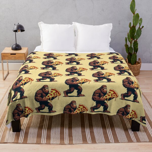 Item preview, Bigfoot Pizza Lover Vintage Sasquatch Men Women Yummy Pizza designed and sold by PurpleLoveStore.