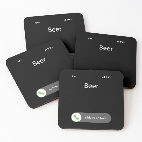 Item preview, Funny iPhone Unlock Screen - Beer - Accept the call designed and sold by Bleak Shirt.