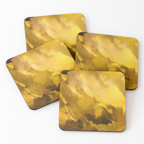 Item preview, Abstract golden swirls and splashes on a textured background designed and sold by homydesign.