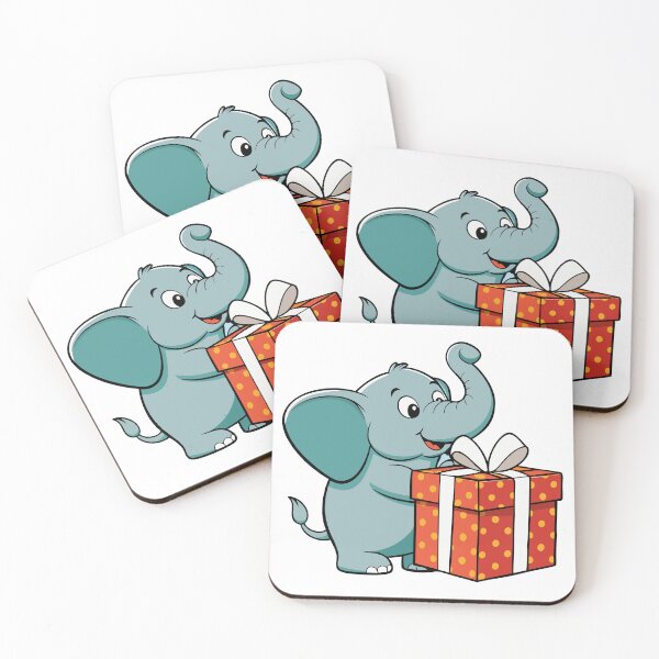 Item preview, Small Elephant Wrapping a Gift with Its Trunk designed and sold by omerfdln34.