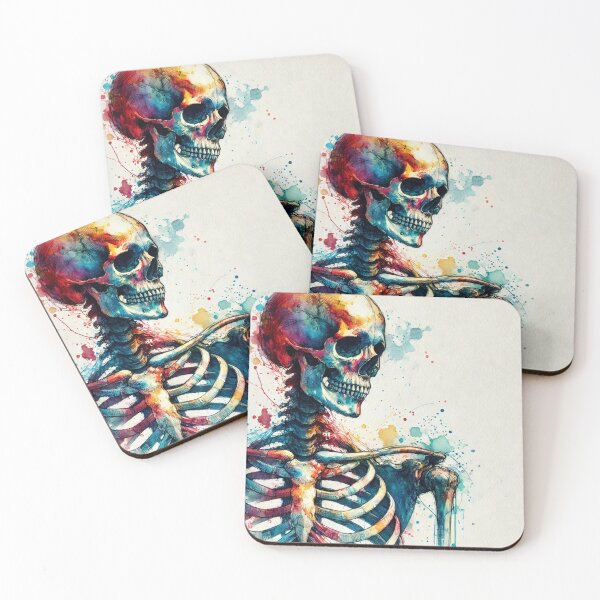 Item preview, Skeleton Watercolor Art designed and sold by Porosenok.