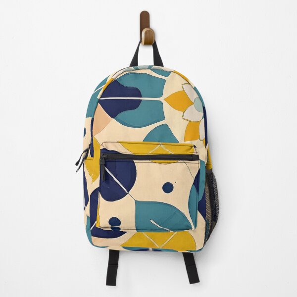 Item preview, A colorful floral pattern with stylized petals and leaves, reminiscent of vintage tiles designed and sold by homydesign.