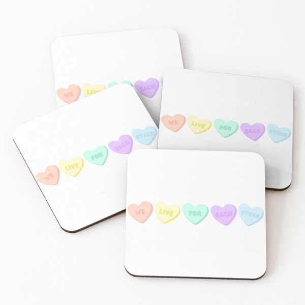 Item preview, WE LIVE FOR EACH OTHER Candy Hearts designed and sold by abbeygfrerer.