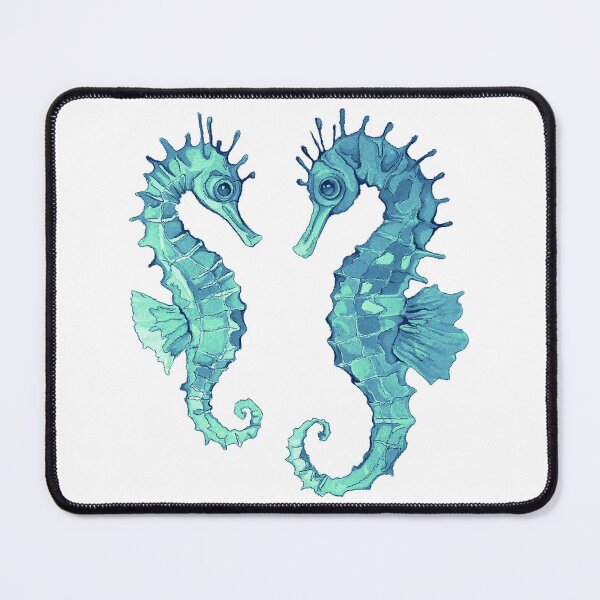 Item preview, Two Seahorses designed and sold by Coastal Watercolors by Laura.