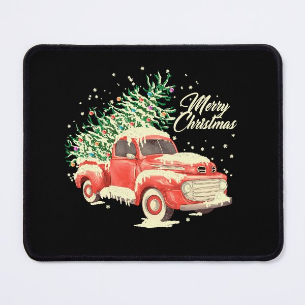Item preview, Vintage Red Truck with Christmas Tree designed and sold by Inanimatus.