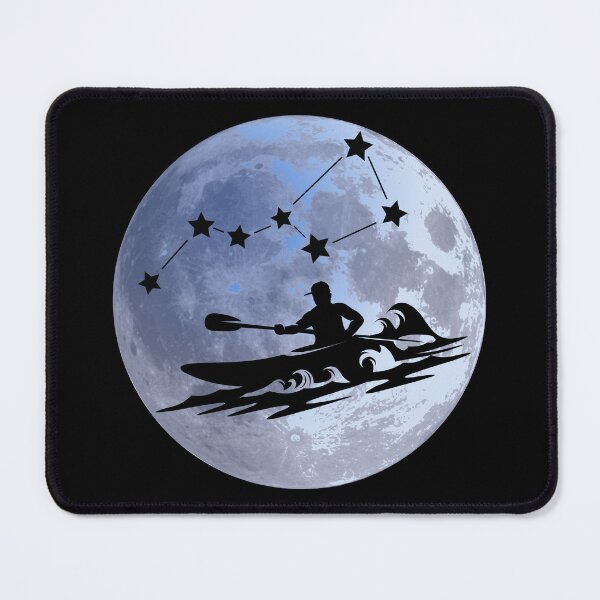 Item preview, Kayak Dreams in Lunar Glow.Paddling on the Moon. designed and sold by JAGA-ALIME.