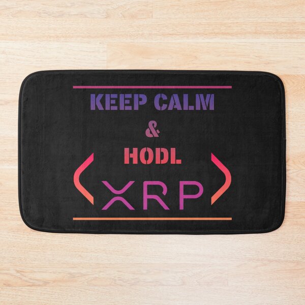 Item preview, Keep Calm & HODL XRP - Crypto Art designed and sold by cabana.space.