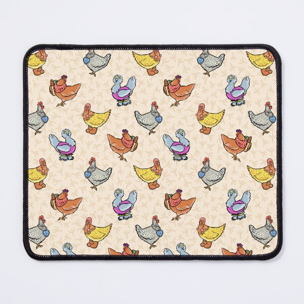 Item preview, Fashionable Chickens Beige Background Pattern designed and sold by HappyHannahArt.