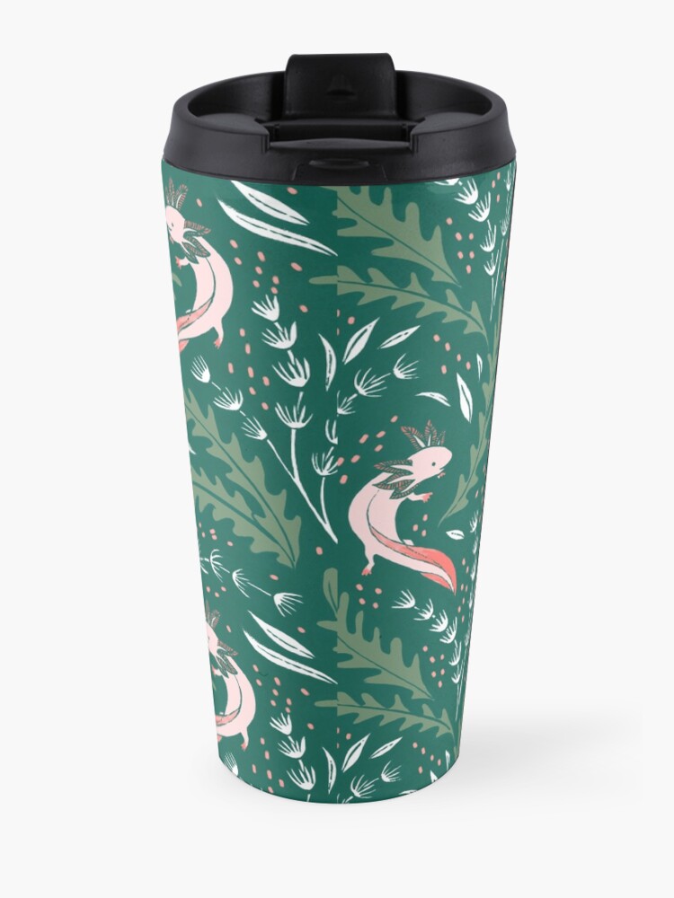 Alternate view of axolotl Travel Coffee Mug