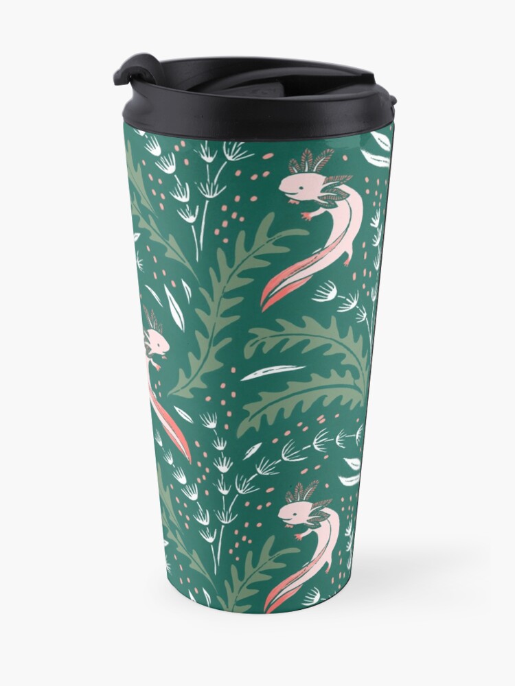 Alternate view of axolotl Travel Coffee Mug