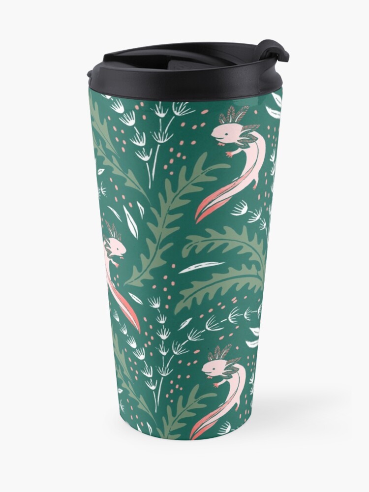 Alternate view of axolotl Travel Coffee Mug