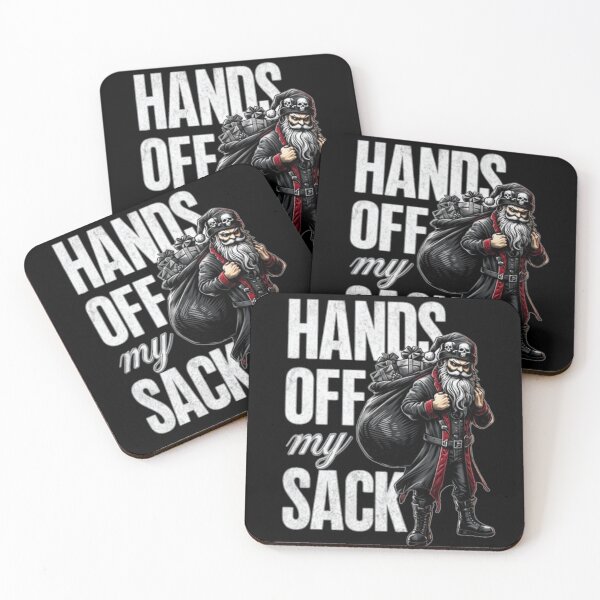 Item preview, Hands Off My Sack Dark Santa designed and sold by SpicyGingerTees.