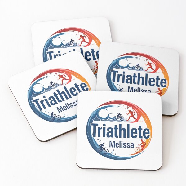Item preview, Dynamic Triathlete Melissa - Swim, Bike, Run designed and sold by Triathlongram.