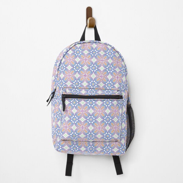 Item preview, Vibrant Interlocking Flower and Square Motif designed and sold by Genie-0750.