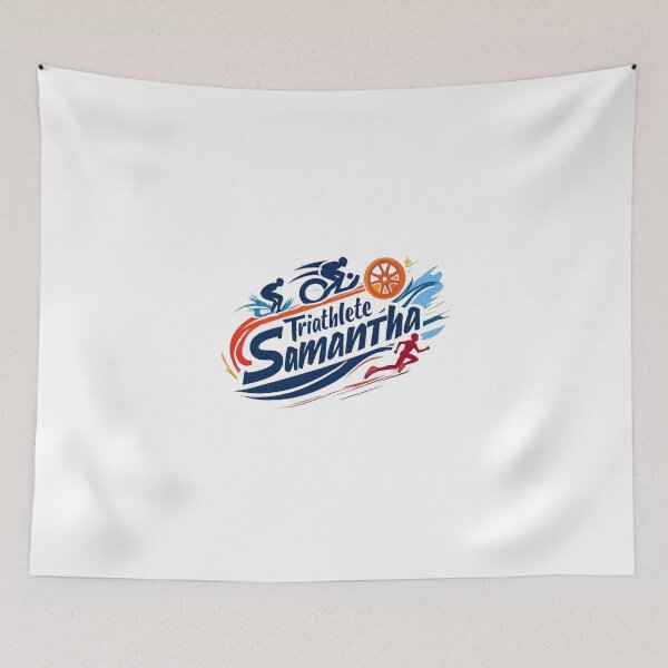 Item preview, Dynamic Triathlete Samantha - Swim, Bike, Run designed and sold by Triathlongram.