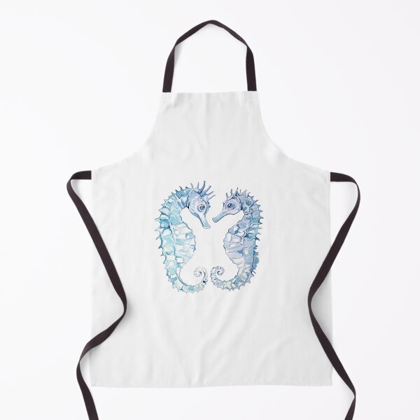 Item preview, Blue Seahorse Gaze designed and sold by Coastal Watercolors by Laura.