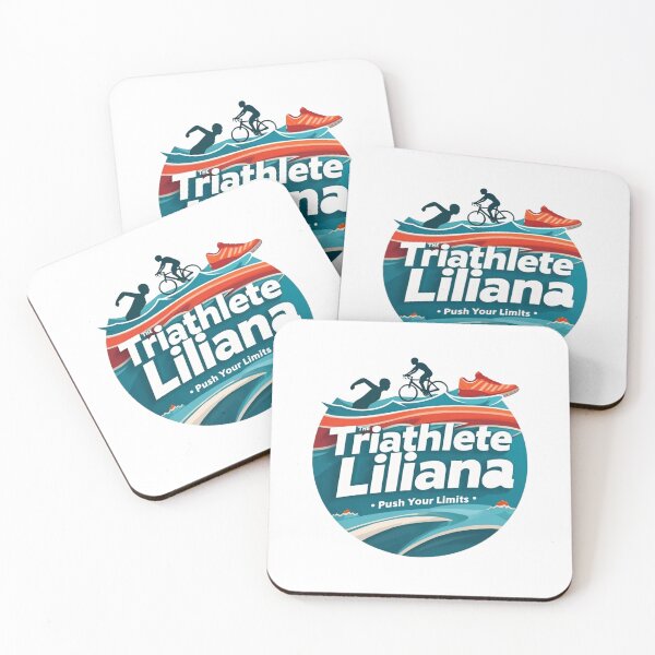 Artikelvorschau, Dynamische Triathletin Liliana – Schwimmen, Radfahren, Laufen entworfen und verkauft von Triathlongram.