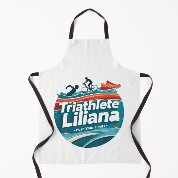 Artikelvorschau, Dynamische Triathletin Liliana – Schwimmen, Radfahren, Laufen entworfen und verkauft von Triathlongram.