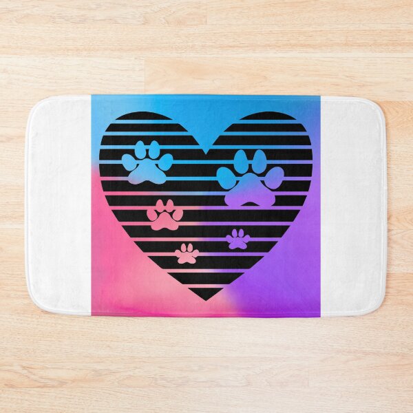 Item preview, Pet-Themed Heart with Vibrant Paw Print Design designed and sold by Fredster1966.