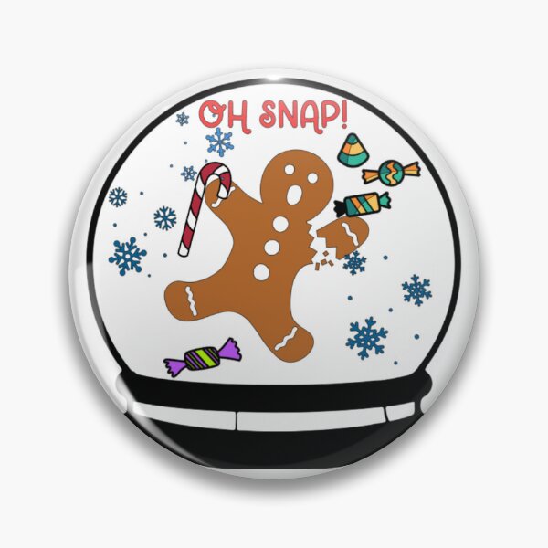 Item preview, Oh Snap! Broken Snow Globe Gingerbread Man designed and sold by mojorisintees.