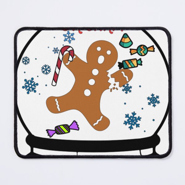 Item preview, Oh Snap! Broken Snow Globe Gingerbread Man designed and sold by mojorisintees.