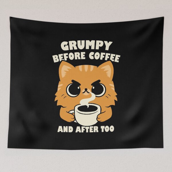 Item preview, Grumpy Before Coffee designed and sold by sachpica.
