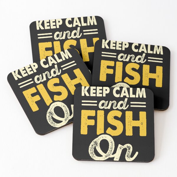 Item preview, Keep Calm And Fish On - Vintage Distressed Fishing  designed and sold by Smix Pixels.
