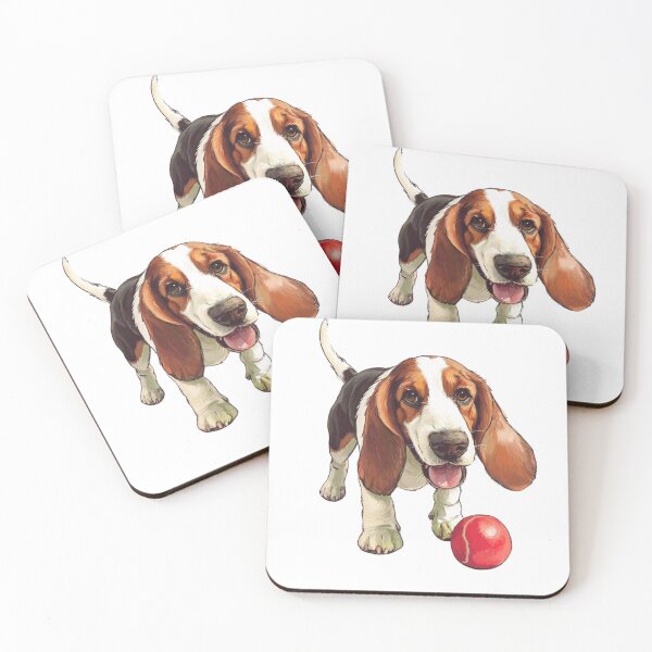 Item preview, An illustration of a basset hound dog designed and sold by JOTAMIKE.