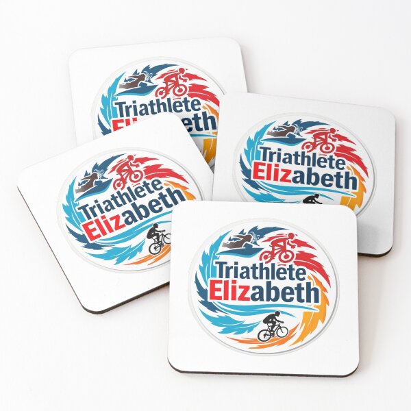 Item preview, Dynamic Triathlete Elizabeth - Swim, Bike, Run designed and sold by Triathlongram.