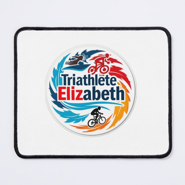 Item preview, Dynamic Triathlete Elizabeth - Swim, Bike, Run designed and sold by Triathlongram.