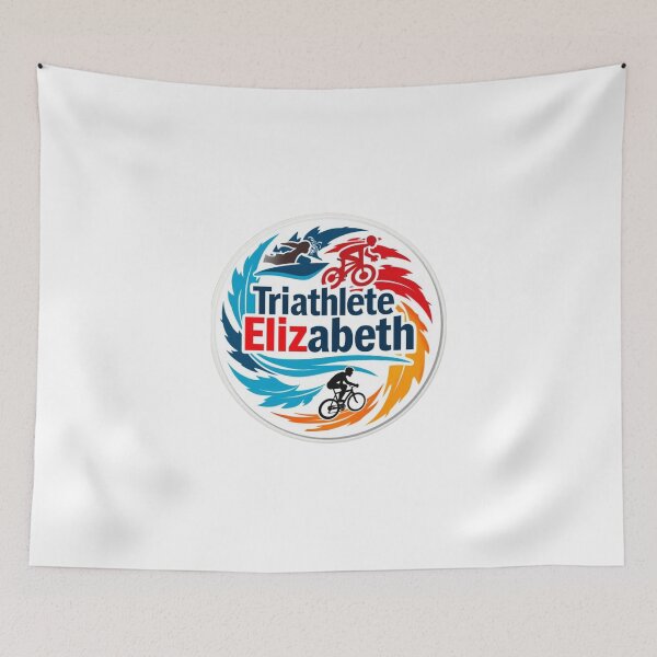 Item preview, Dynamic Triathlete Elizabeth - Swim, Bike, Run designed and sold by Triathlongram.