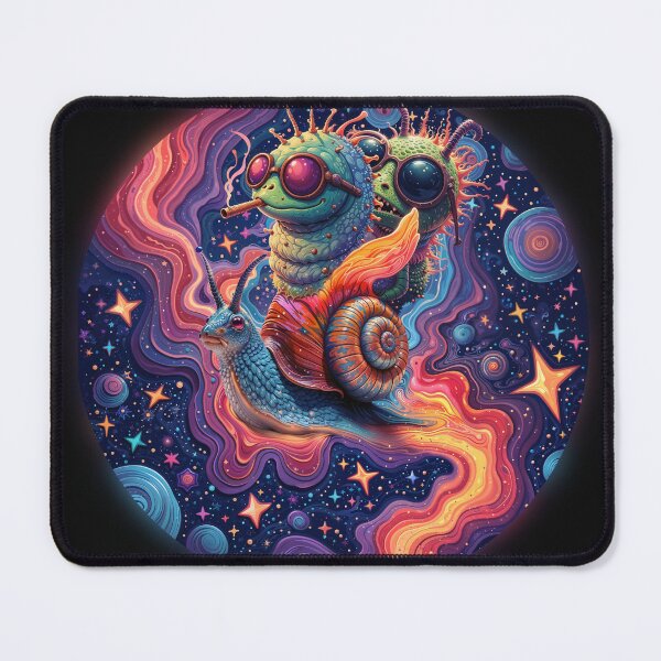 Item preview, stoned snail round designed and sold by LevonsCrazyArt.