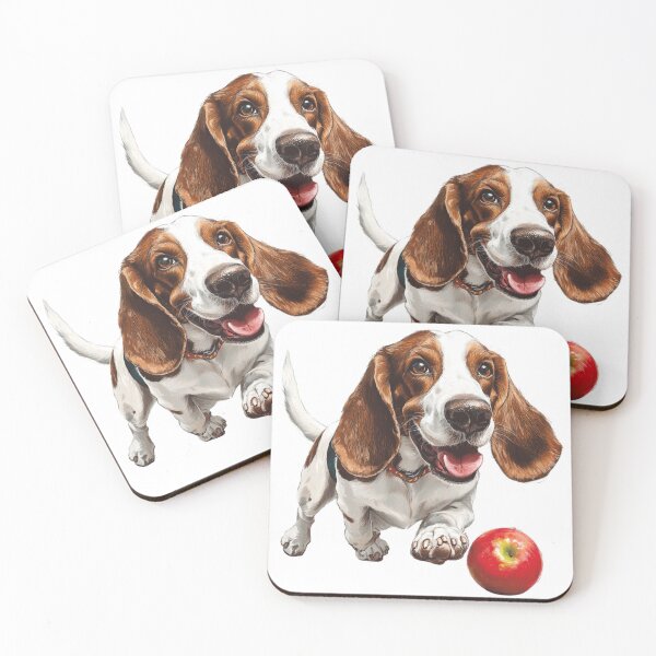 Item preview, An illustration of a basset hound dog designed and sold by JOTAMIKE.