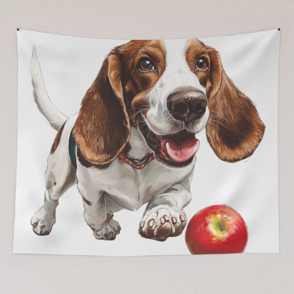 Item preview, An illustration of a basset hound dog designed and sold by JOTAMIKE.
