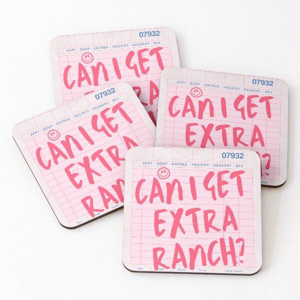 Item preview, can I get extra ranch pink guest check  designed and sold by amorales98.