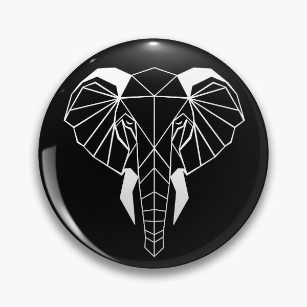 Item preview, Majestic Geometric Elephant with white lines designed and sold by RedCaterpillar.