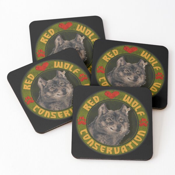 Item preview, Red Wolf Conservation - Green designed and sold by Gwynnerohrs.