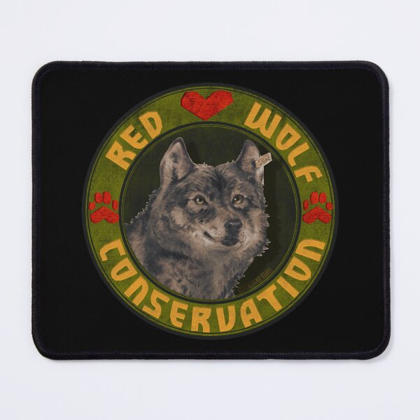 Item preview, Red Wolf Conservation - Green designed and sold by Gwynnerohrs.