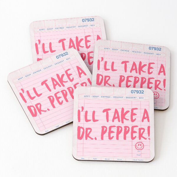Item preview, I'll take a Dr. Pepper pink guest check  designed and sold by amorales98.